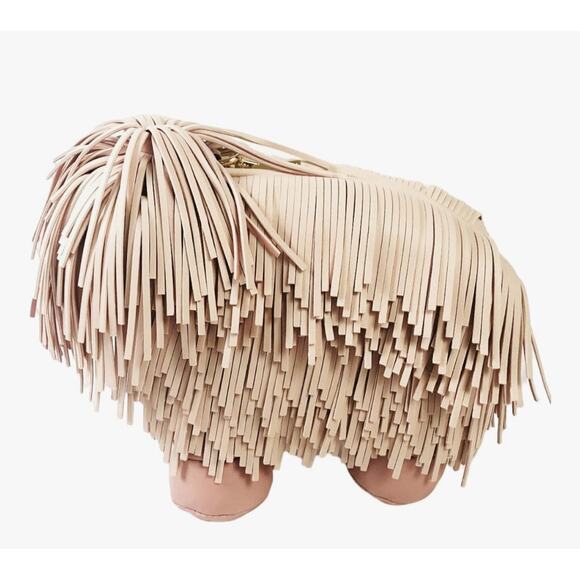 Cute Dog Shape Single Shoulder Bag Tassels Crossbody Bag - Picture 5 of 8